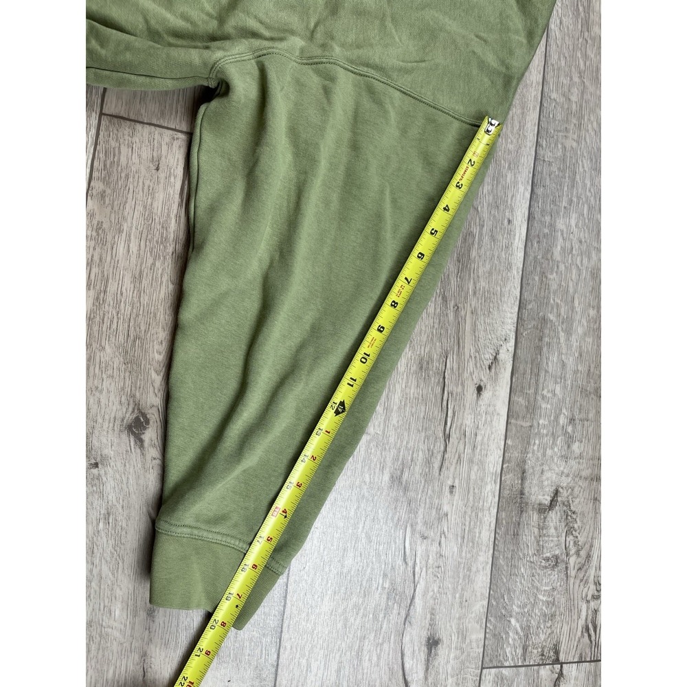 Nike Sweatshirt Men's Medium Olive Green Center Swoosh Crewneck Pullover Casual - Picture 9 of 12